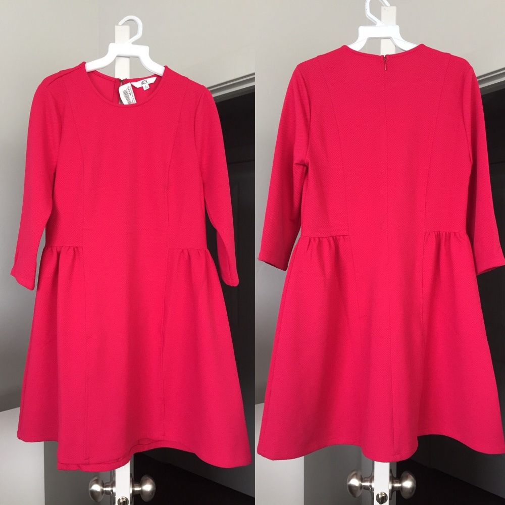 Skater Dress with 3/4 Sleeve